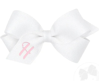 MINI MONOGRAM GROSGRAIN BOW