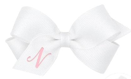 MINI MONOGRAM GROSGRAIN BOW