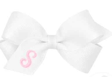 MINI MONOGRAM GROSGRAIN BOW