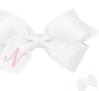 MINI MONOGRAM GROSGRAIN BOW