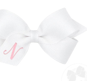 MINI MONOGRAM GROSGRAIN BOW