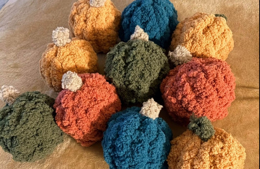 Handmade chunky mini pumpkins