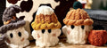 Handmade crochet ghost set