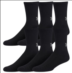 UA TRAINING COTTON CREW 6 PACK