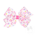 Medium "Big Sis" Printed Grosgrain Hair Bow